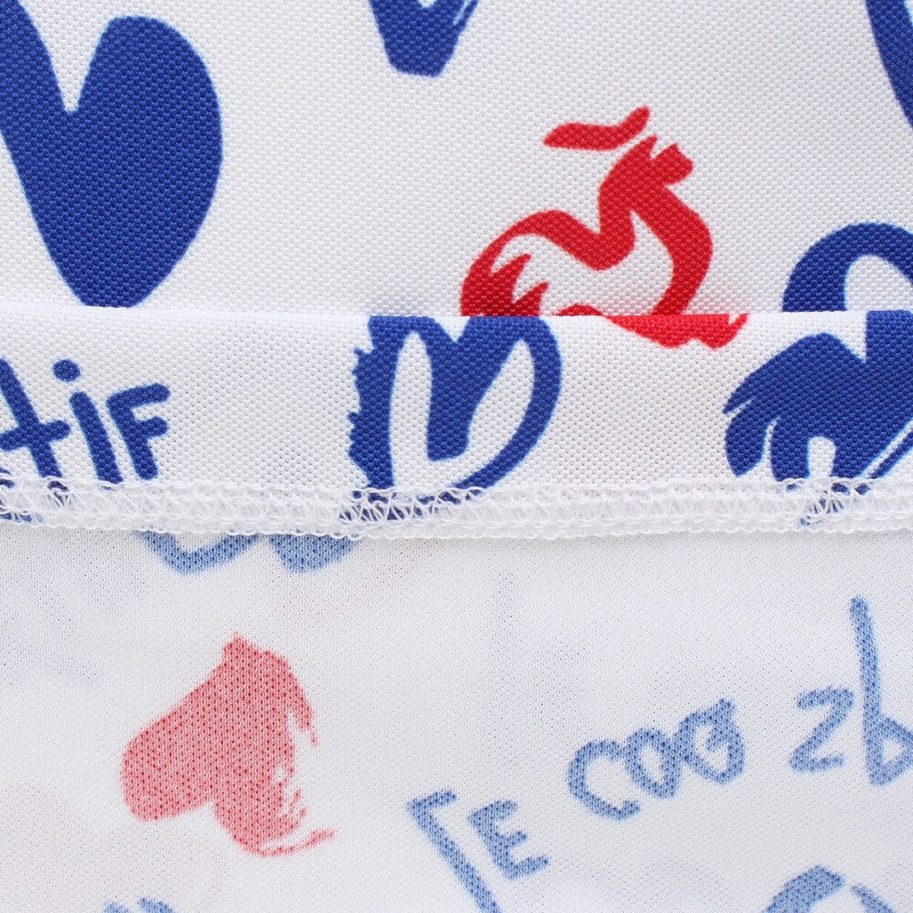 ルコックスポルティフ（lecoqsportif）（レディース）ゴルフウェア ニワトリハート半袖シャツ LG5SHS14L WH00