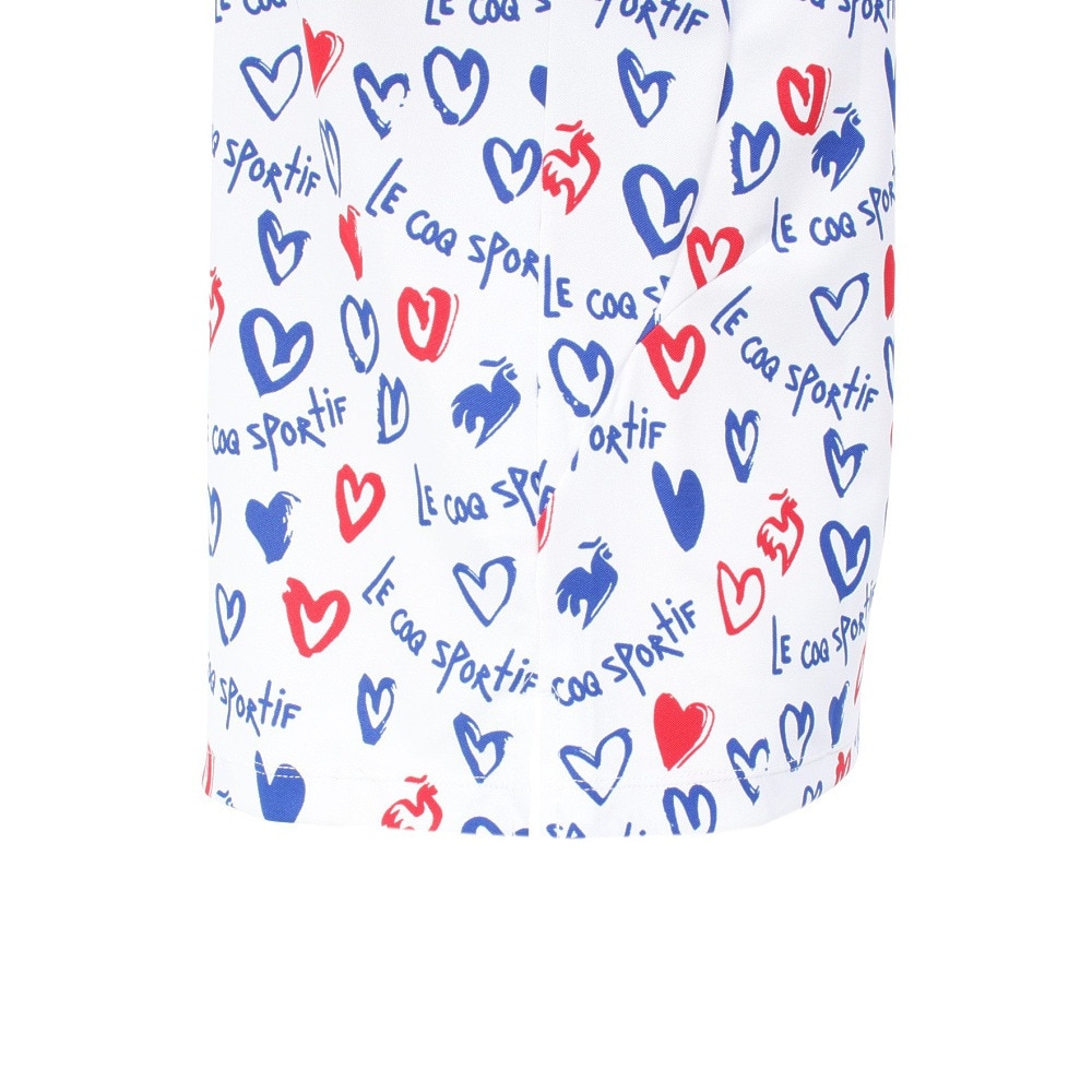 ルコックスポルティフ（lecoqsportif）（レディース）ゴルフウェア ニワトリハート半袖シャツ LG5SHS14L WH00