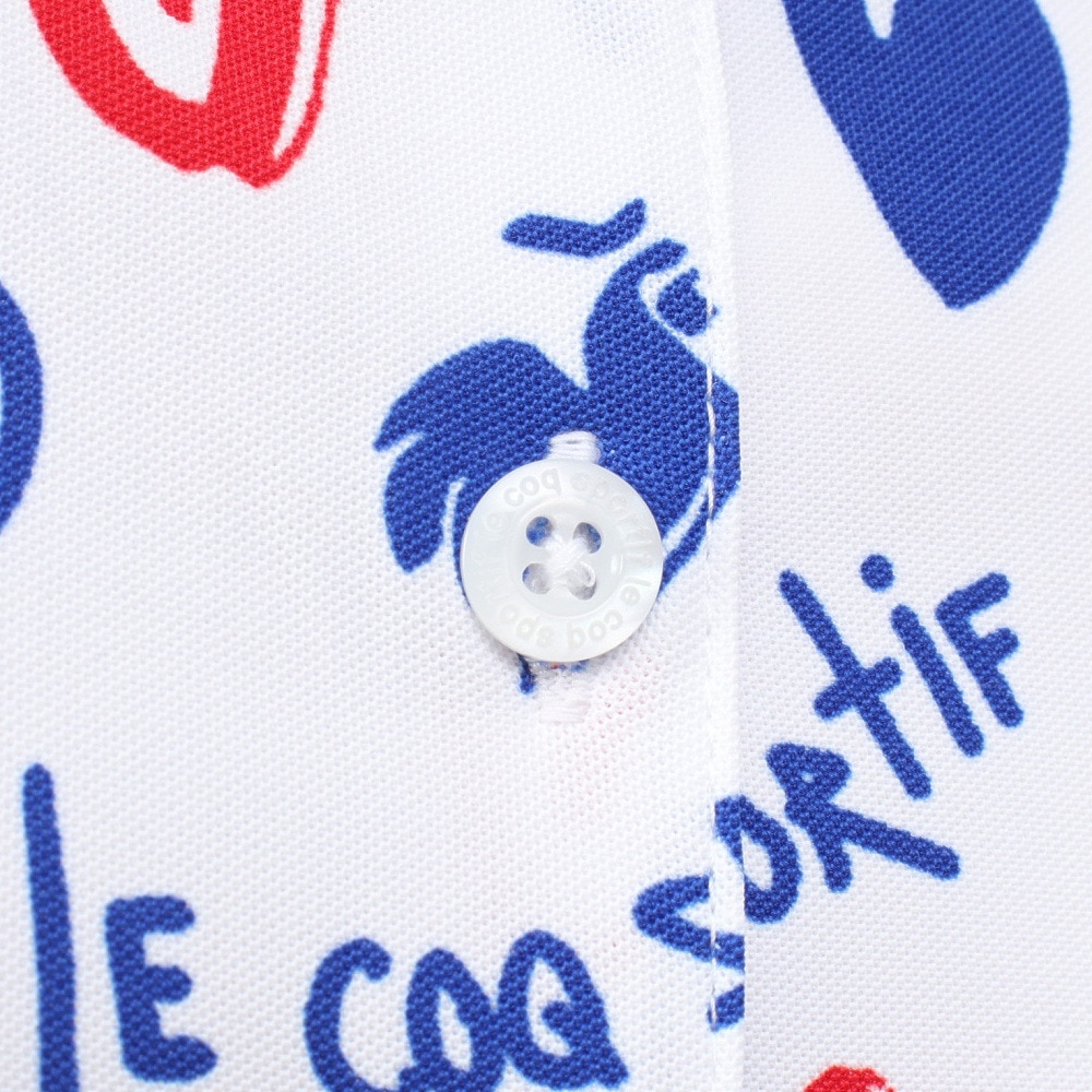 ルコックスポルティフ（lecoqsportif）（レディース）ゴルフウェア ニワトリハート半袖シャツ LG5SHS14L WH00