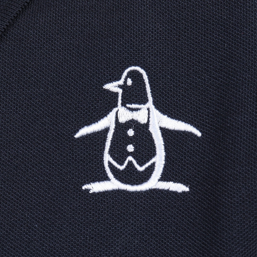 マンシングウエア（MUNSING WEAR）（レディース）ゴルフウェア 70周年 アーカイブペンギン柄飛び刺繍 半袖シャツ MG5SHS35L NV00