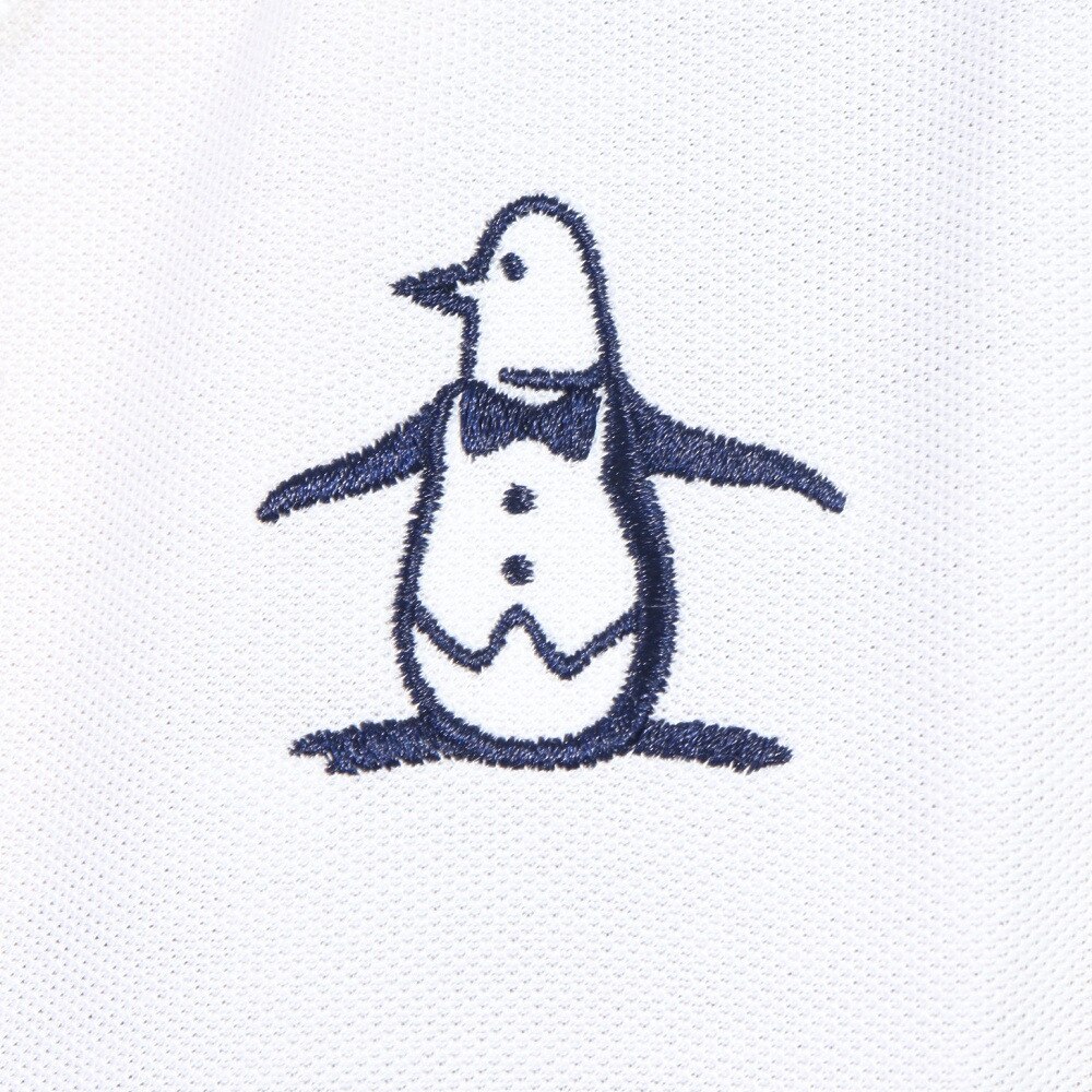 マンシングウエア（MUNSING WEAR）（レディース）ゴルフウェア 70周年 アーカイブペンギン柄飛び刺繍 半袖シャツ MG5SHS35L WH01