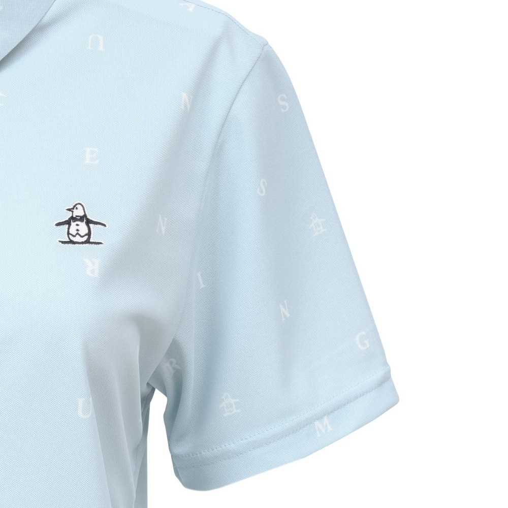 マンシングウエア（MUNSING WEAR）（レディース）ゴルフウェア サンスクリーン プリント半袖シャツ MG5SHS82L SA00