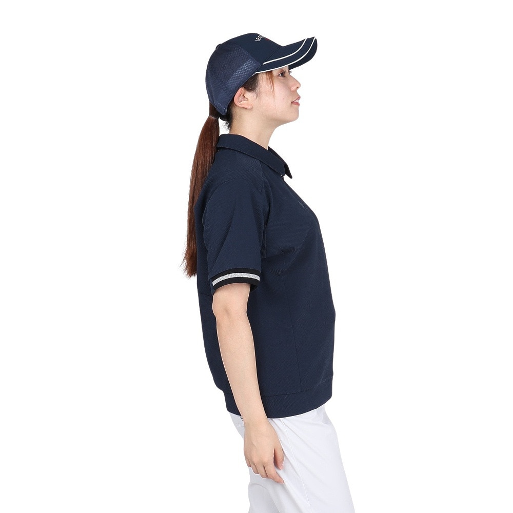ルコックスポルティフ（lecoqsportif）（レディース）ゴルフウェア 半袖カットソー LG5FSW80L NV00