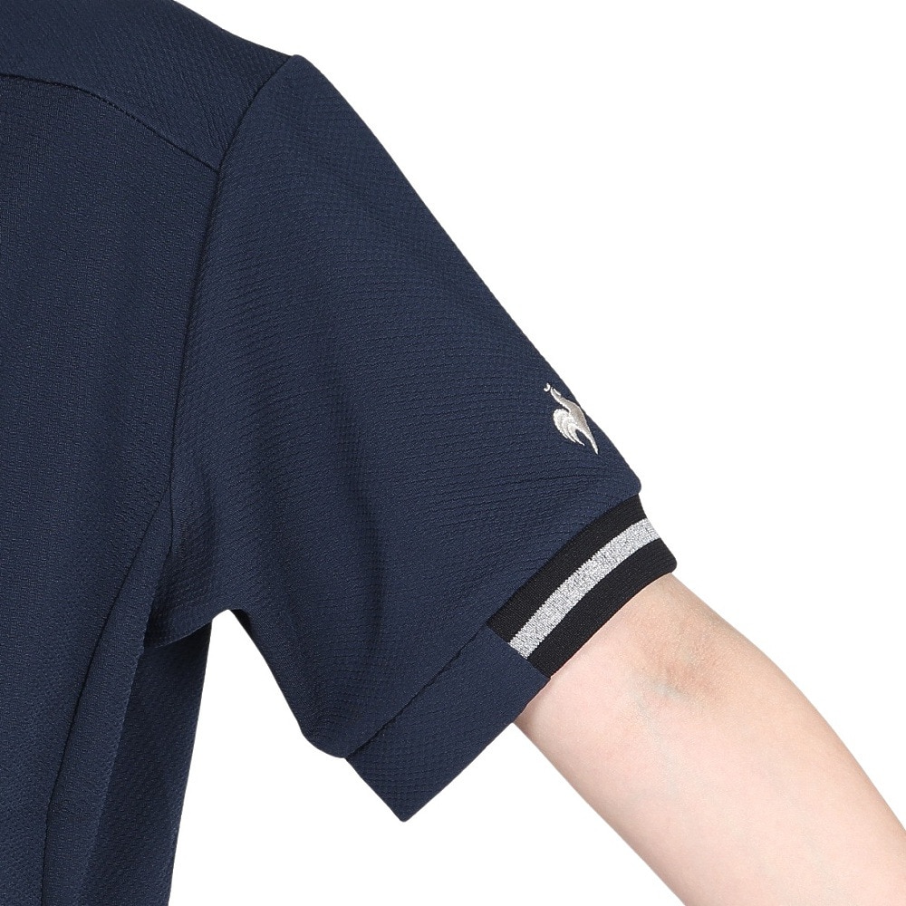 ルコックスポルティフ（lecoqsportif）（レディース）ゴルフウェア 半袖カットソー LG5FSW80L NV00