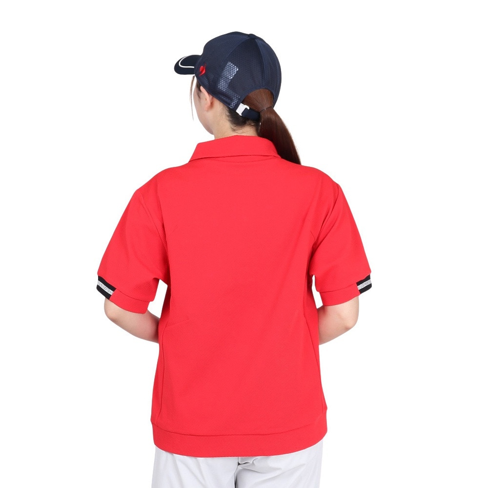 ルコックスポルティフ（lecoqsportif）（レディース）ゴルフウェア 半袖カットソー LG5FSW80L RD00