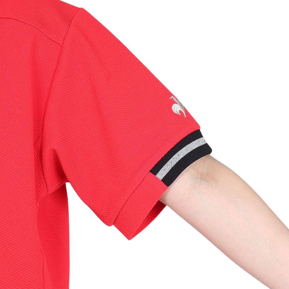 ルコックスポルティフ（lecoqsportif）（レディース）ゴルフウェア 半袖カットソー LG5FSW80L RD00