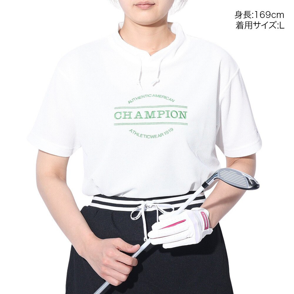 チャンピオン（CHAMPION）（レディース）ゴルフウェア 速乾 半袖ポロシャツ CW-ZG307 020