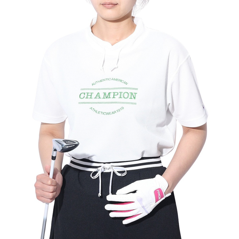 チャンピオン（CHAMPION）（レディース）ゴルフウェア 速乾 半袖ポロシャツ CW-ZG307 020