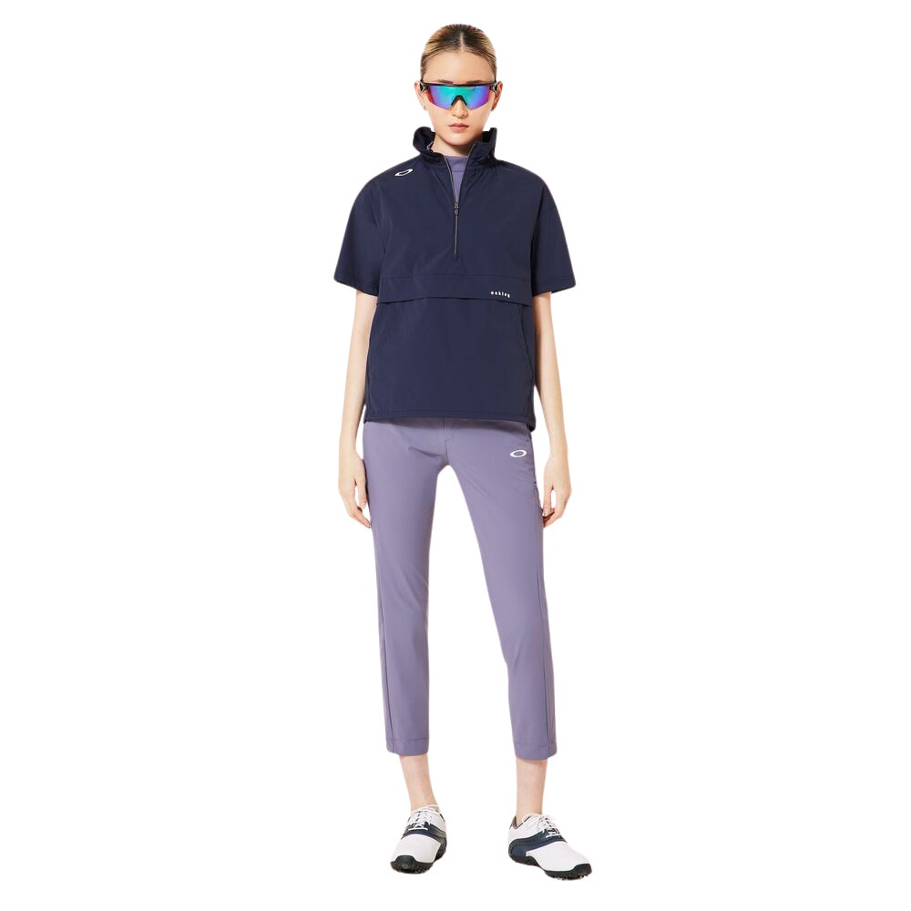 オークリー（OAKLEY）（レディース）ゴルフウェア 撥水 防風 接触冷感 ELEVATE 半袖プルオーバージャケット FOA500837-6FB