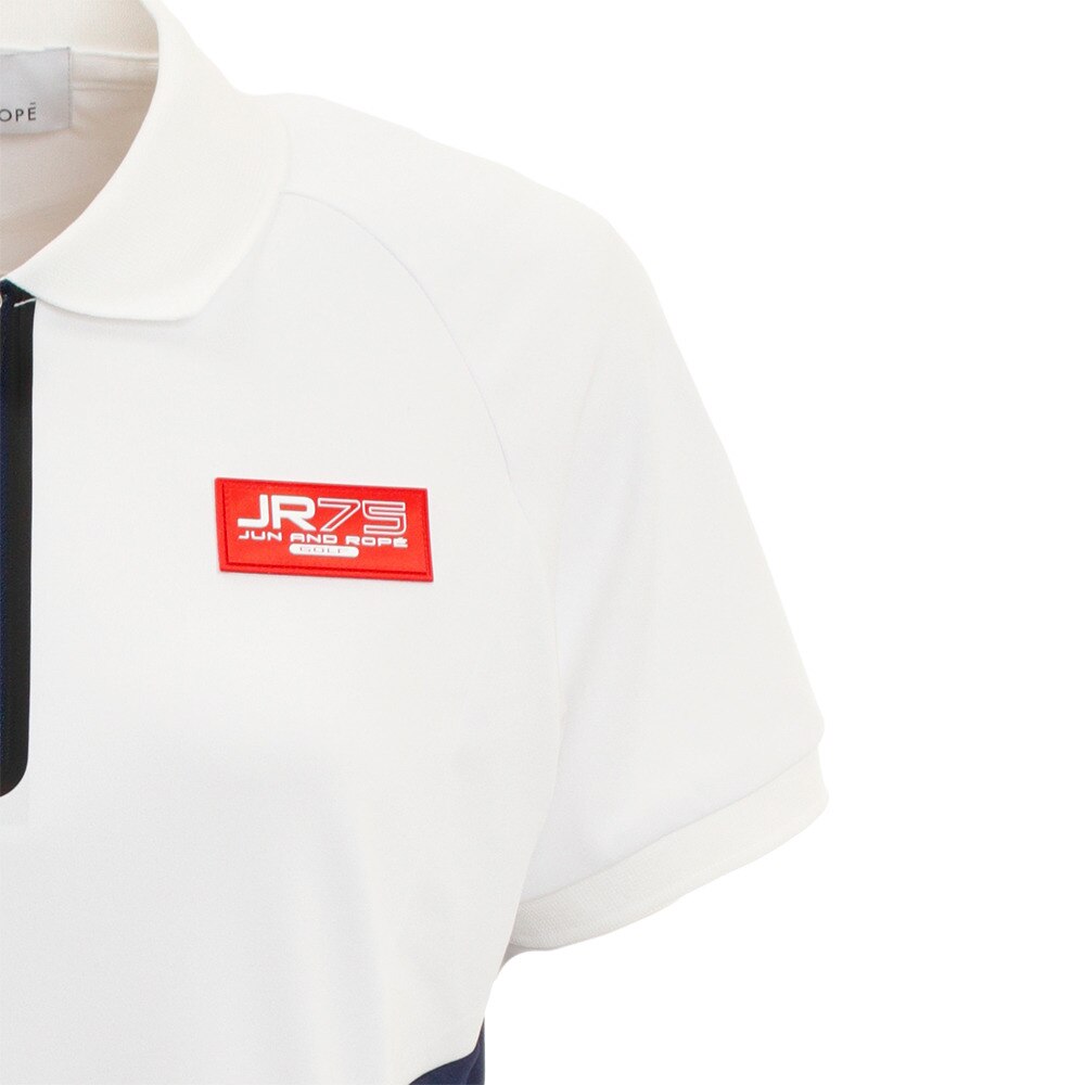 ゴルフウエア レディース 配色リブ衿ワンピース Ere 10 ジュンアンドロぺ エルブレス