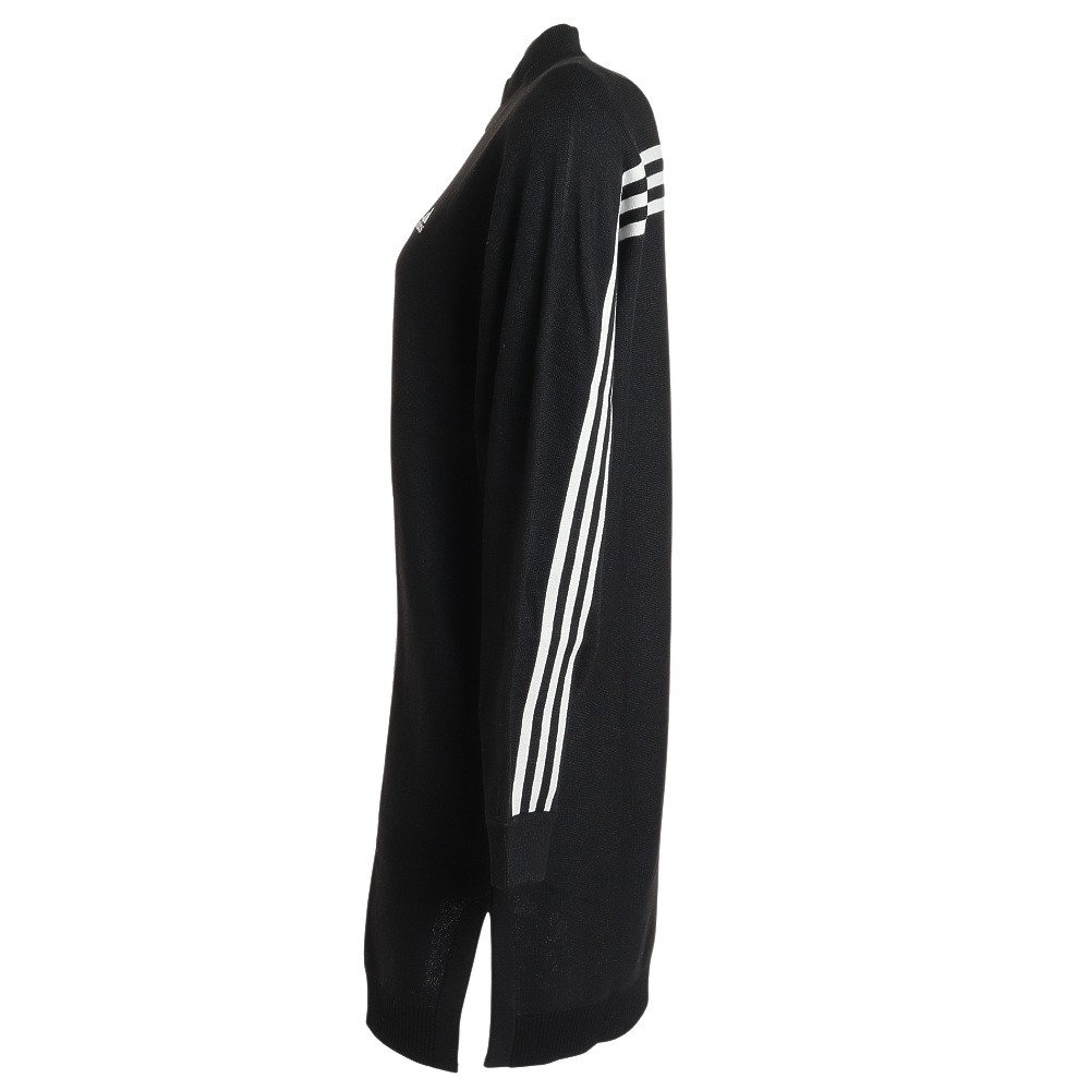 アディダス アディダス Adidas レディース ゴルフウェア モックネック スリーストライプス 長袖セーターワンピース Dvs37hg75 Bk ゴルフ用品はヴィクトリアゴルフ