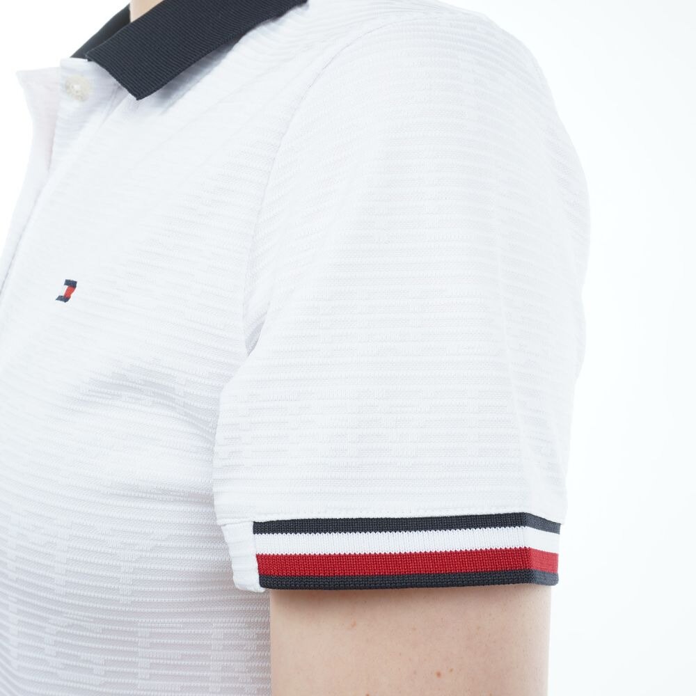 トミー ヒルフィガー ゴルフ（TOMMY HILFIGER GOLF）（レディース）ゴルフウェア 半袖 ロゴジャガード ワンピース THLA318-WHT