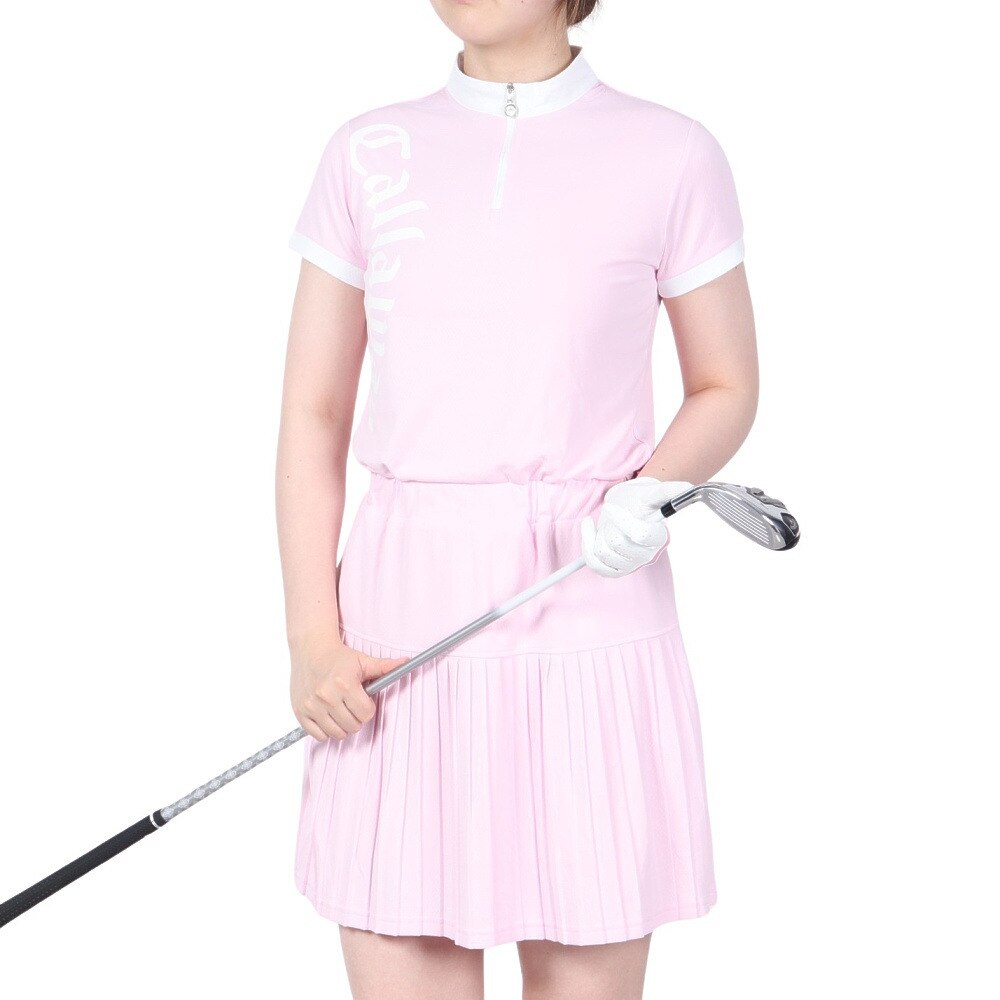 キャロウェイ（CALLAWAY）（レディース）ゴルフウェア クローズドメッシュワンピース ストレッチ ウエストゴム C23129202-1030 |  ゴルフ用品はヴィクトリアゴルフ