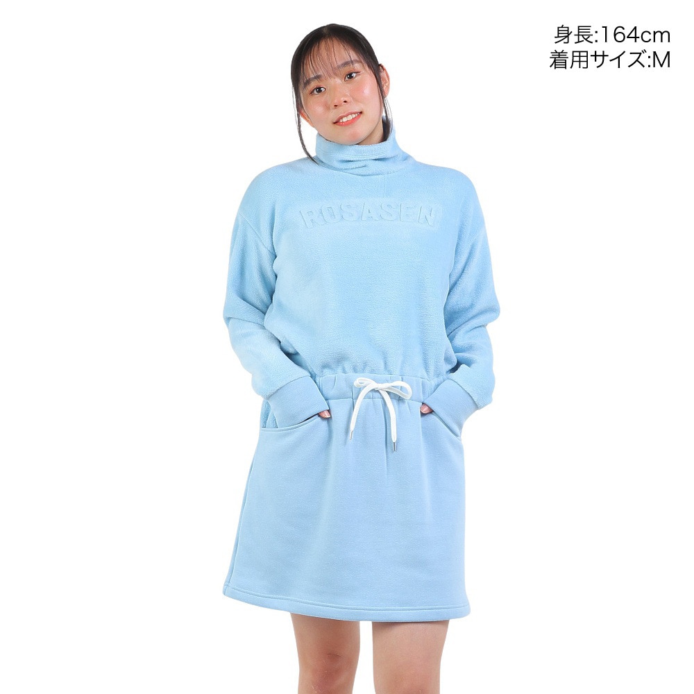 ROSASEN（レディース）ゴルフウェア 保温 撥水 ストレッチ 裏ボアワンピース 045-69111-091
