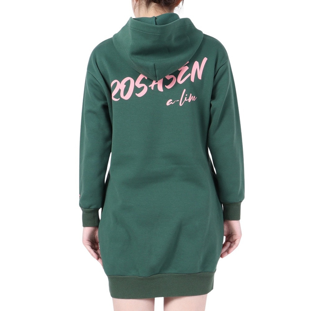 ROSASEN（レディース）ゴルフウェア ワンピース パーカー A-Line バックロゴデザイン 048-69011-023