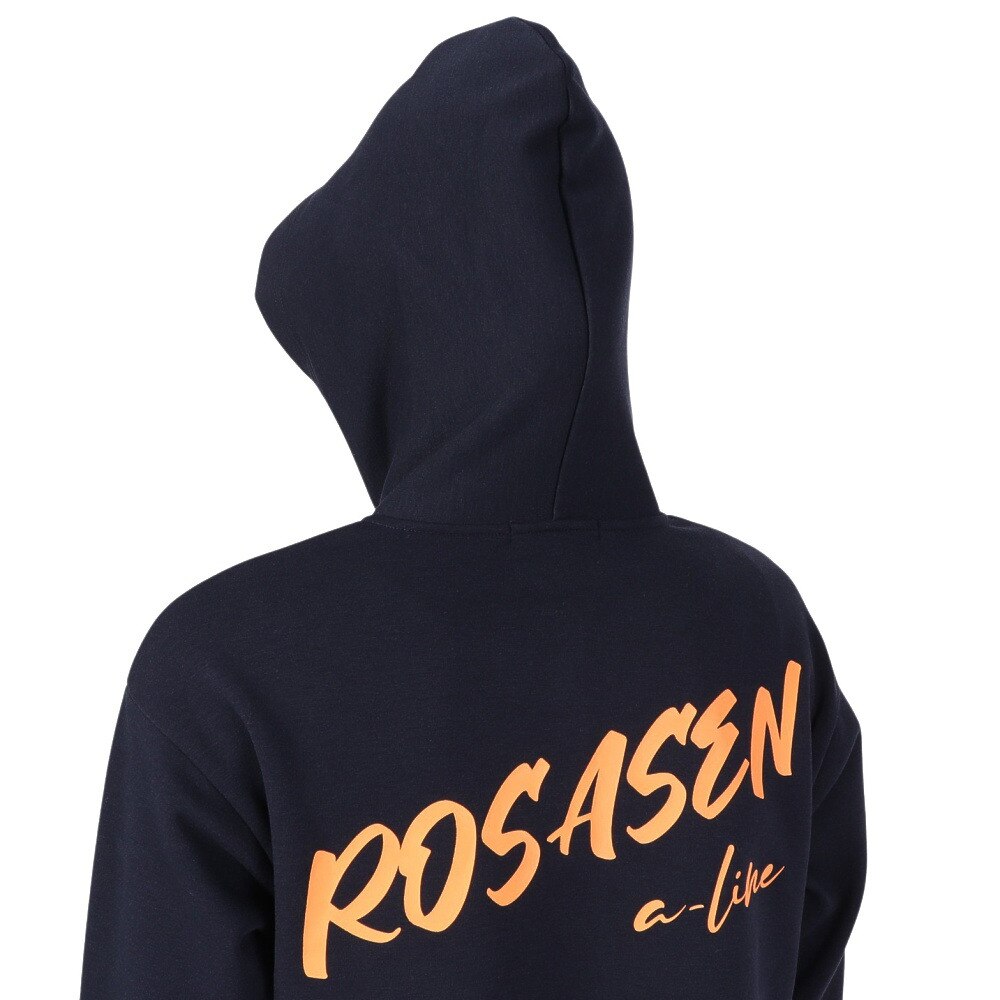 ROSASEN（レディース）ゴルフウェア 裏起毛 ワンピース パーカー A-Line バックロゴデザイン 048-69011-098
