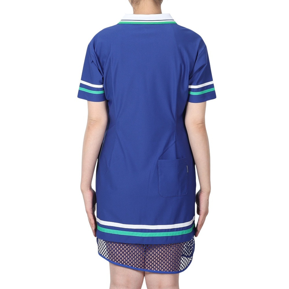 ROSASEN（レディース）ゴルフウェア 半袖 A-Line メッシュスポーティワンピース 048-61541-095
