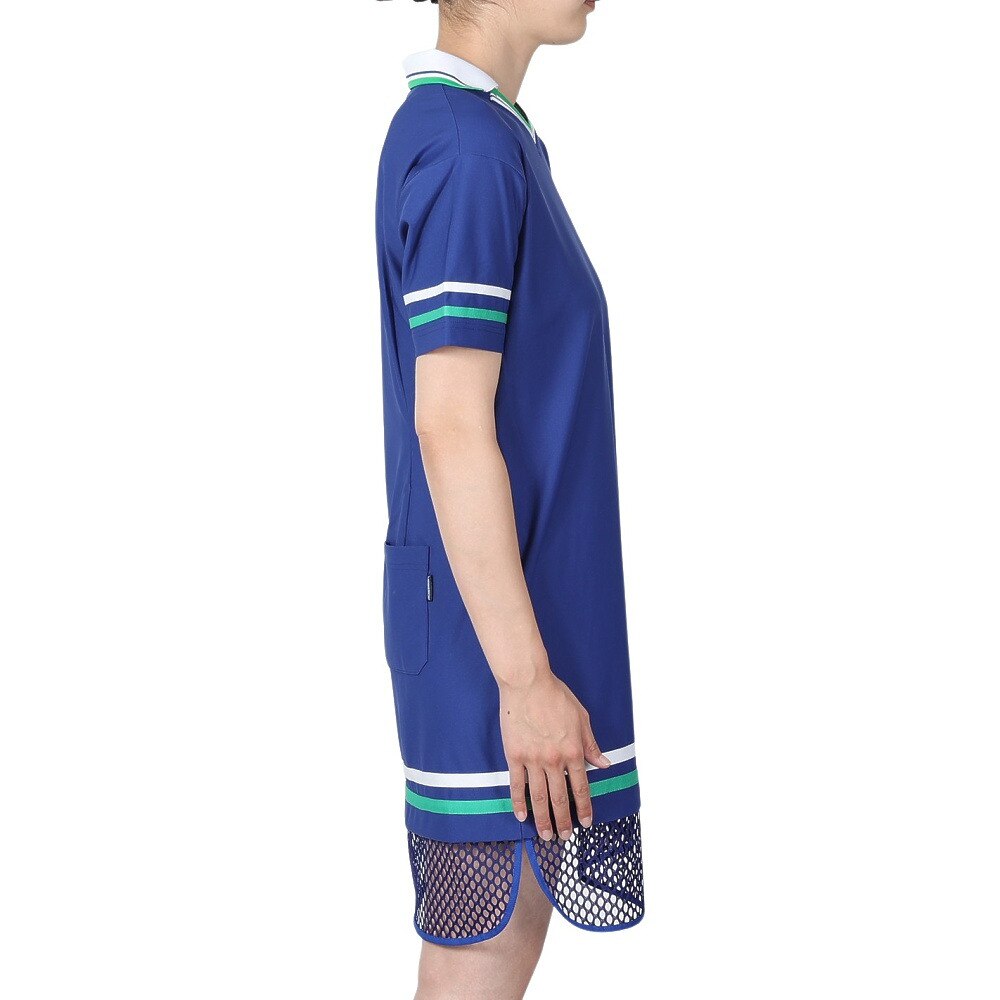 ROSASEN（レディース）ゴルフウェア 半袖 A-Line メッシュスポーティワンピース 048-61541-095