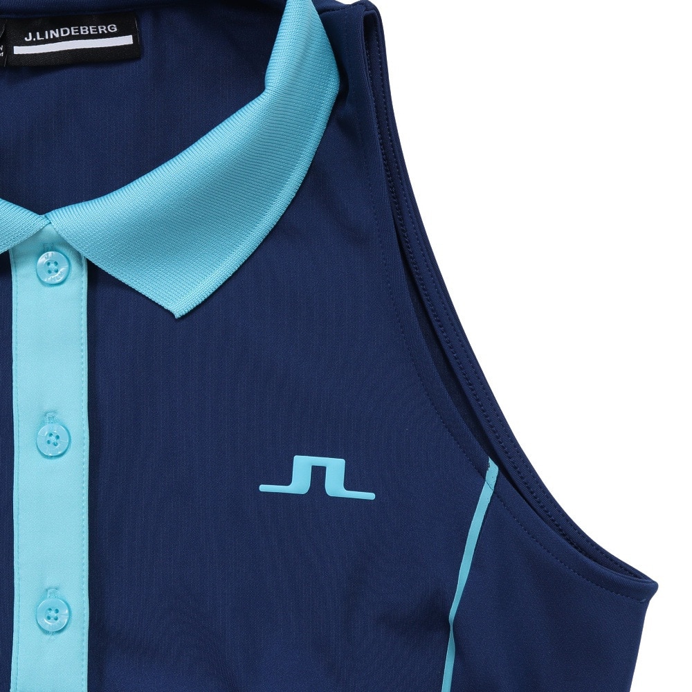 J.LINDEBERG（レディース）ゴルフウェア Nadia Dress ノースリーブ ワンピース 072-61670-097