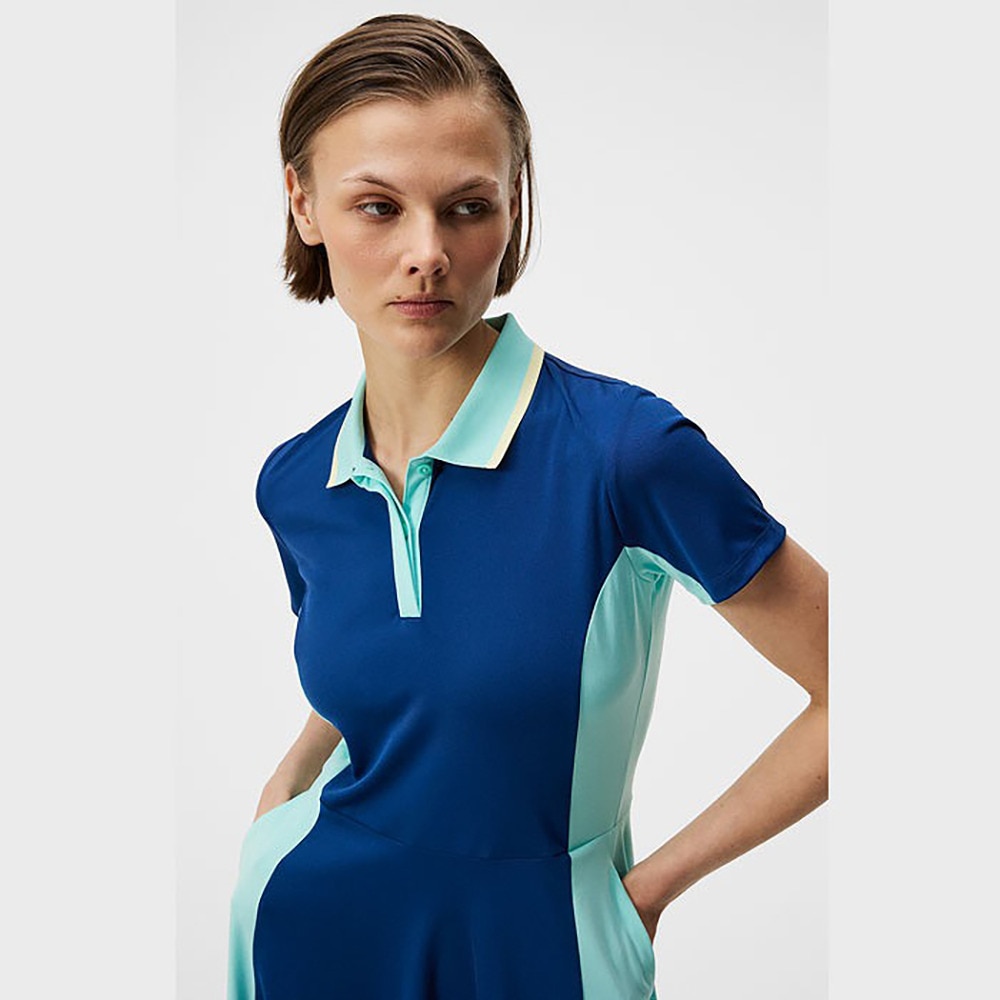 J.LINDEBERG（レディース）ゴルフウェア 半袖 速乾 Dolores Dress ワンピース 072-61440-097
