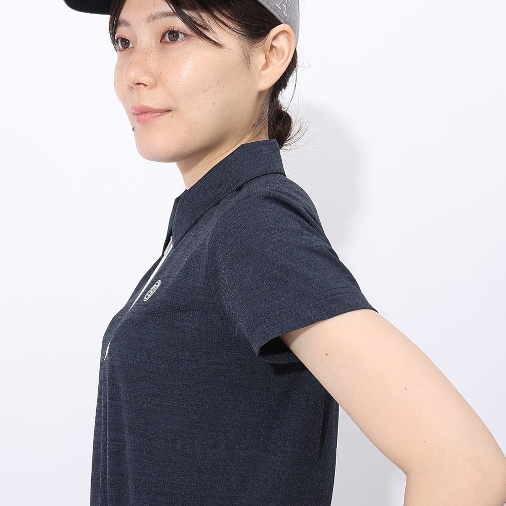 トミーアーマー（Tommy Armour）（レディース）ゴルフウェア 半袖 接触冷感 Breeze ニットワンピース TATT24S070028 NVY