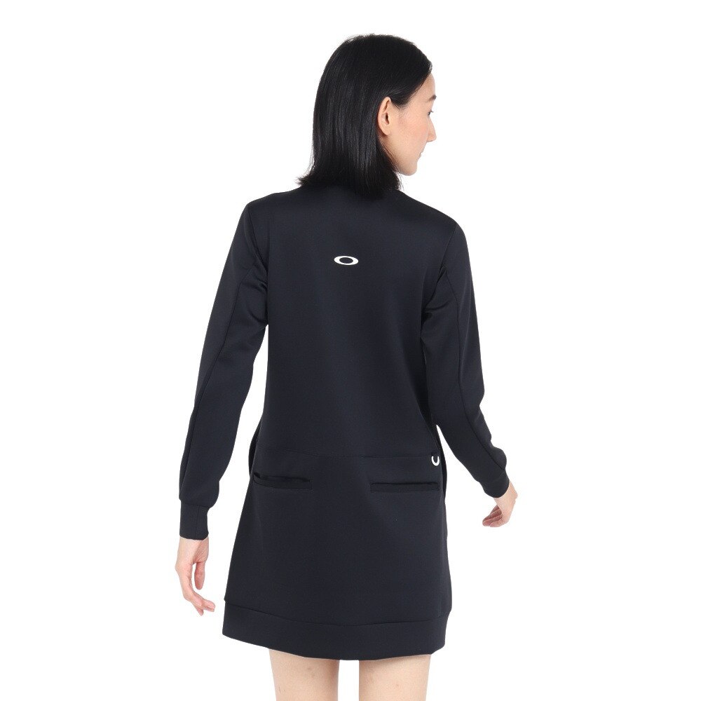 オークリー（OAKLEY）（レディース）ゴルフウェア ELE 長袖モックネックワンピース FOA500785-02E