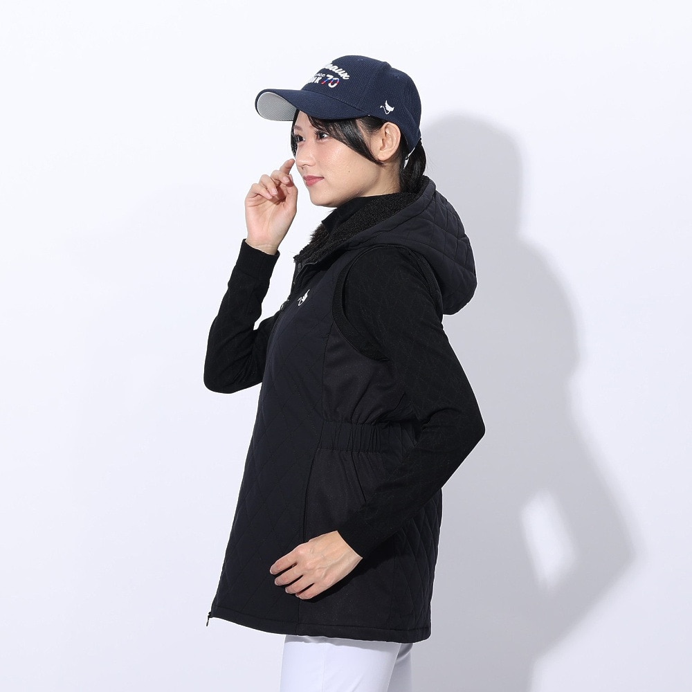 クランク（CLUNK）（レディース）ゴルフウェア 中綿コンビワンピース CL5SUQ14 BLK