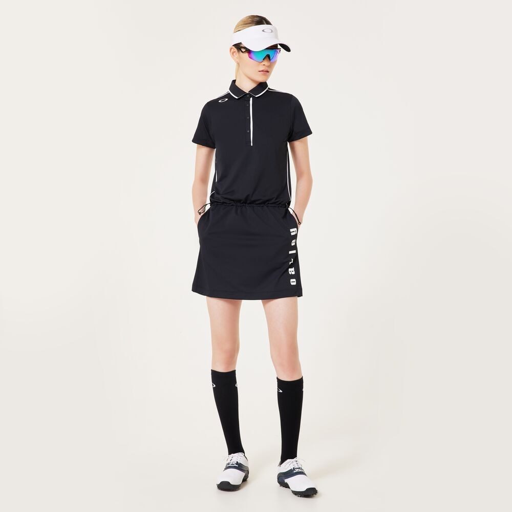 オークリー（OAKLEY）（レディース）ゴルフウェア 吸汗速乾 ELEVATE 半袖 シャツワンピース FOA500872-02E