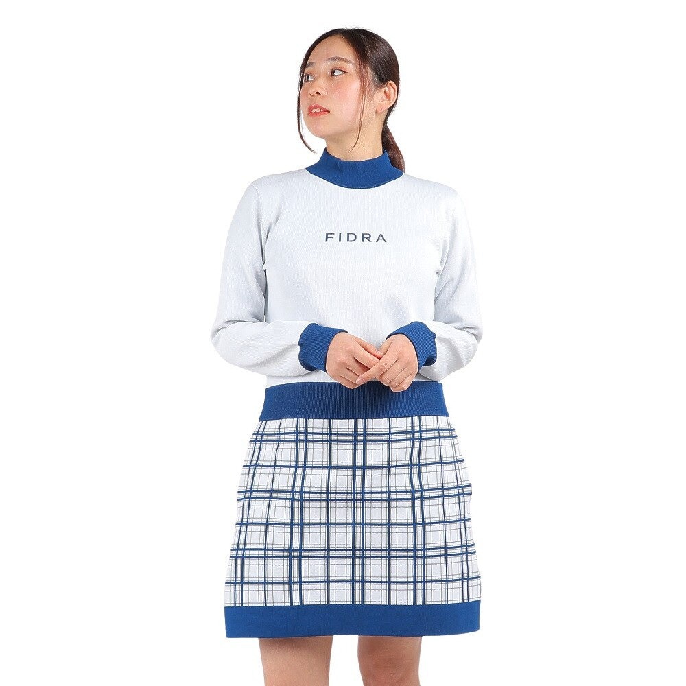 フィドラ（FIDRA）（レディース）ゴルフウェア 長袖 ニットワンピース FD5QUQ03 WHT.