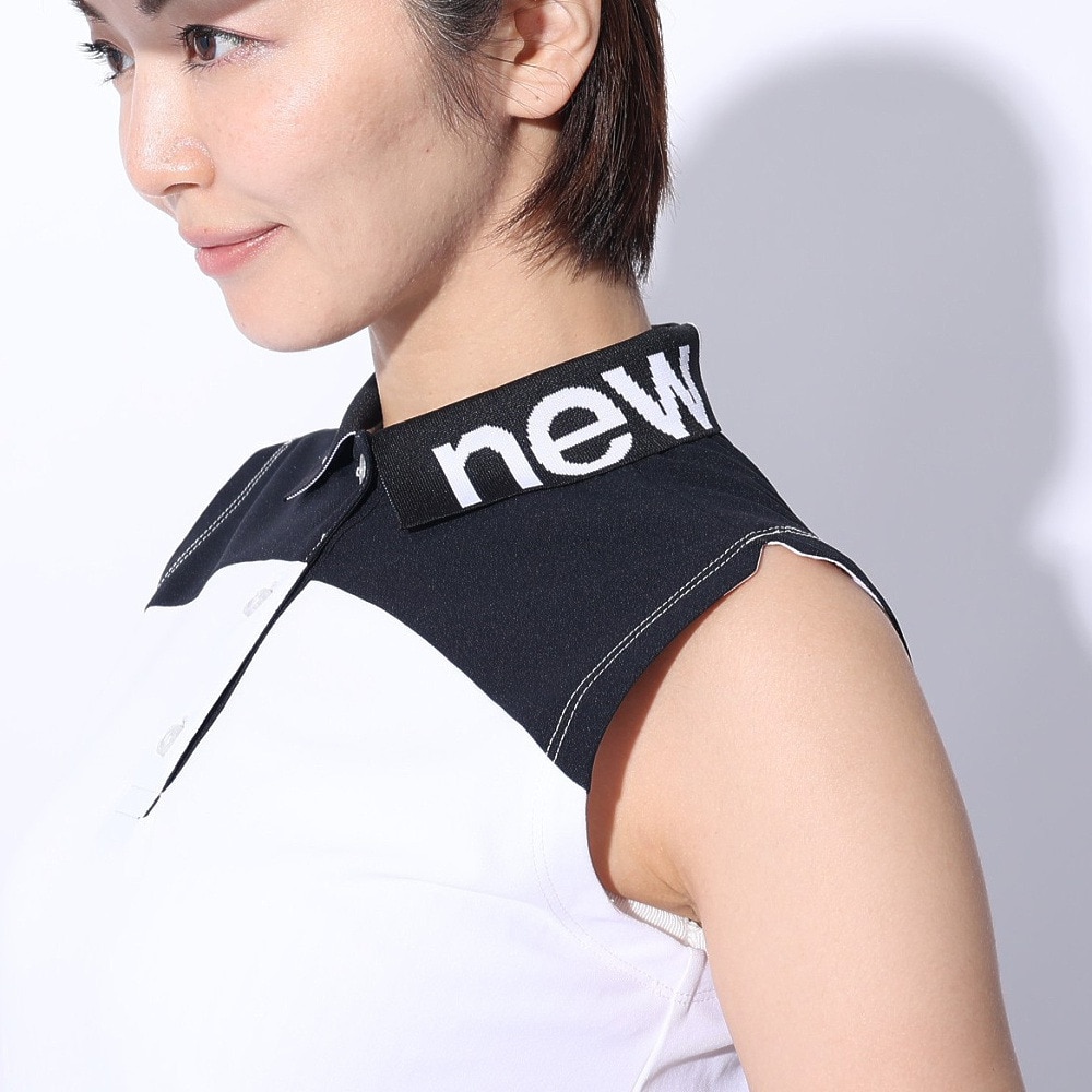 ニューバランス（new balance）（レディース）ゴルフウェア スリーブレス ポロシャツ 012-3160502-030