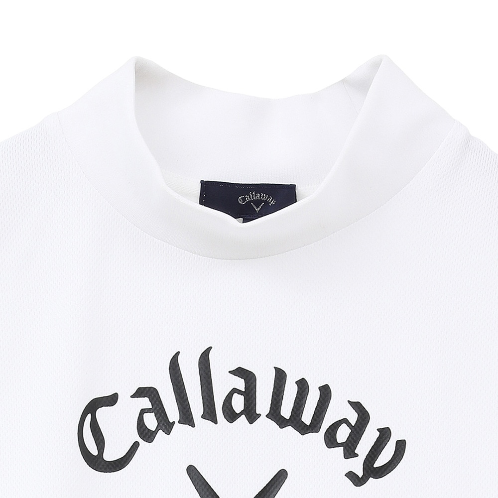 キャロウェイ（CALLAWAY）（レディース）ゴルフウェア 接触冷感 モックネックノースリーブシャツ C24134208-1030
