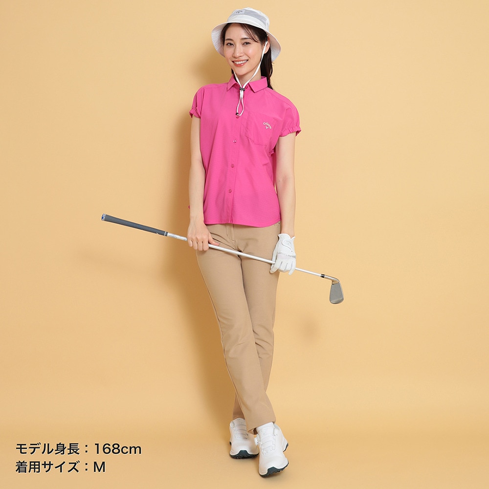 キャロウェイ（CALLAWAY）（レディース）ゴルフウェア フレンチスリーブシャツ C25134209-1092