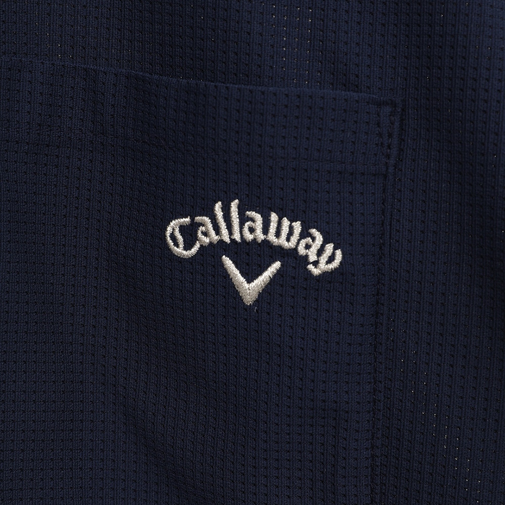 キャロウェイ（CALLAWAY）（レディース）ゴルフウェア かざあなメッシュ フレンチスリーブ 半袖ポロシャツ 夏用 C25134209-1120 