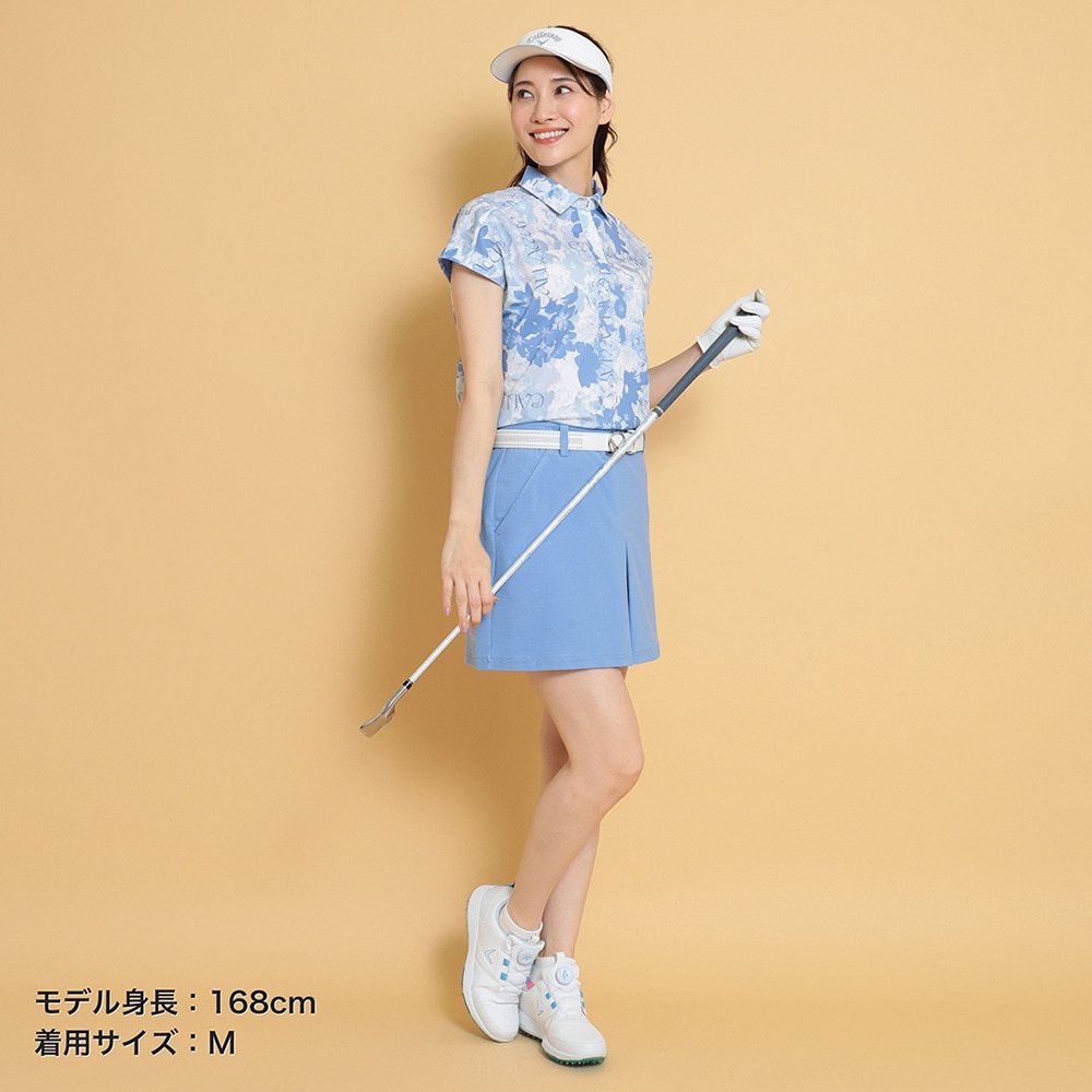 キャロウェイ（CALLAWAY）（レディース）ゴルフウェア 半袖 フレンチスリーブ ポロシャツ C25134215-1111