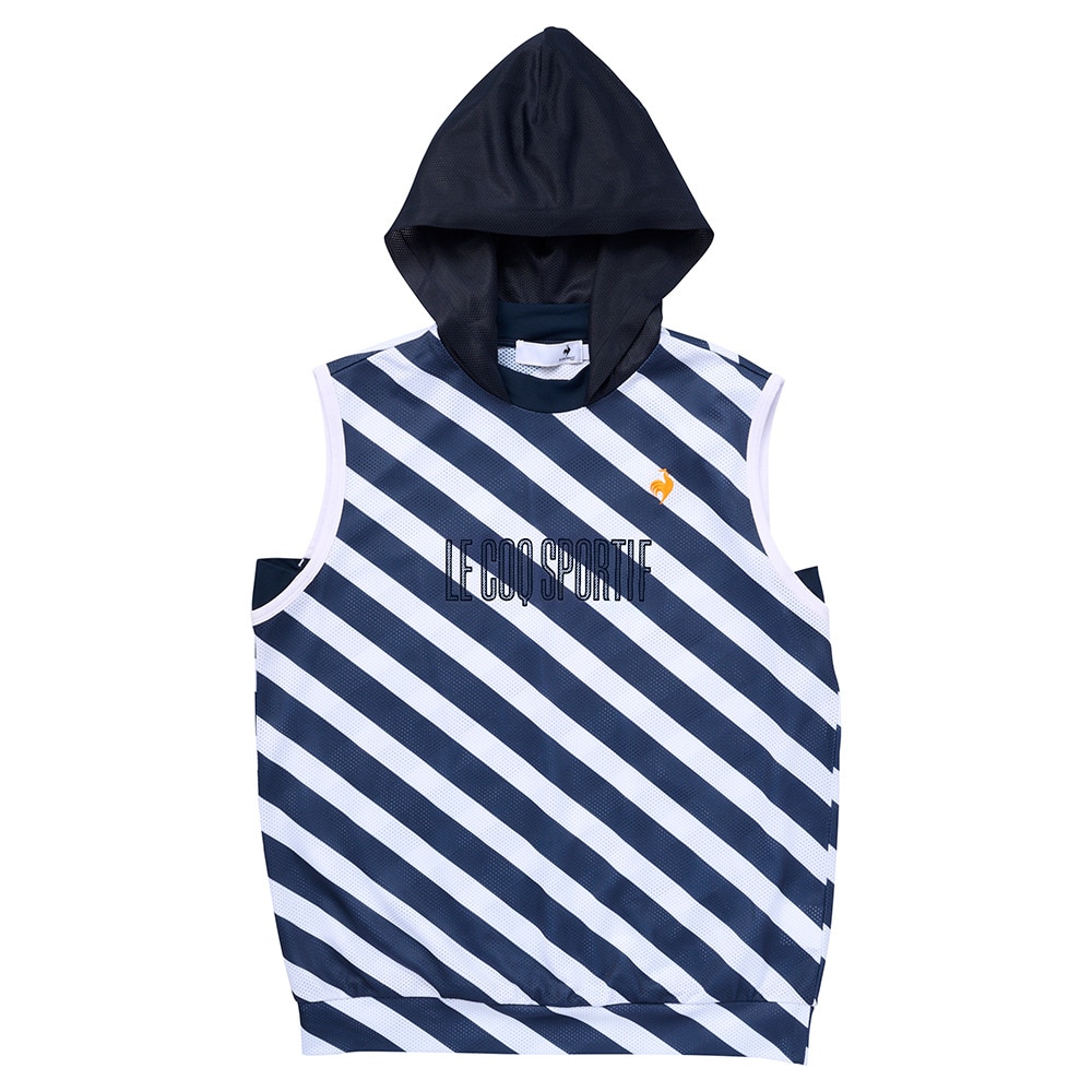 ルコックスポルティフ（lecoqsportif）（レディース）ゴルフウェア メッシュフーディーノースリーブシャツ LG5STZ50L NV00