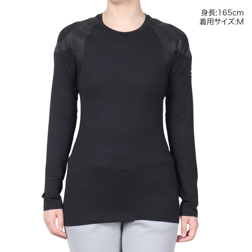 オドロ（ODLO）（レディース）ゴルフウェア 長袖 BL トップ クルーネック l/s 195971-15000