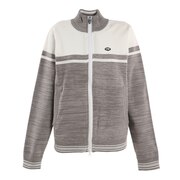 フィドラ（FIDRA）（レディース）ゴルフウェア 長袖 撥水 ストレッチ 保温 防風 Water-R ハイネック ニット ブルゾン FD5LUJ03 GRY