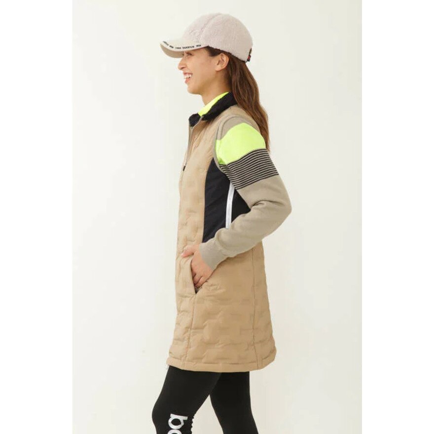 ニューバランス（new balance）（レディース）ゴルフウェア 中綿 ストレッチ 撥水 吸湿 発熱 ライトダウン スリーブレス ワンピース 012-2224505-041★★★
