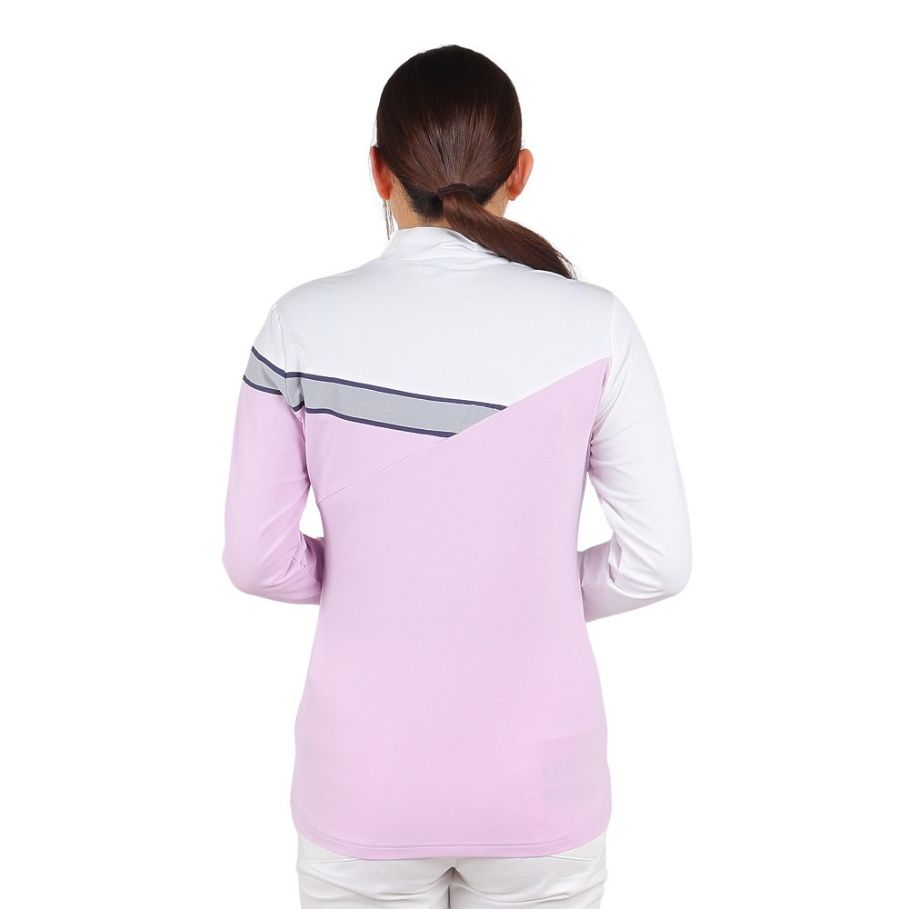 ROSASEN（レディース）ゴルフウェア 吸水速乾 接触冷感 長袖 A-Line 冷感UVロングTシャツ 048-28311-071