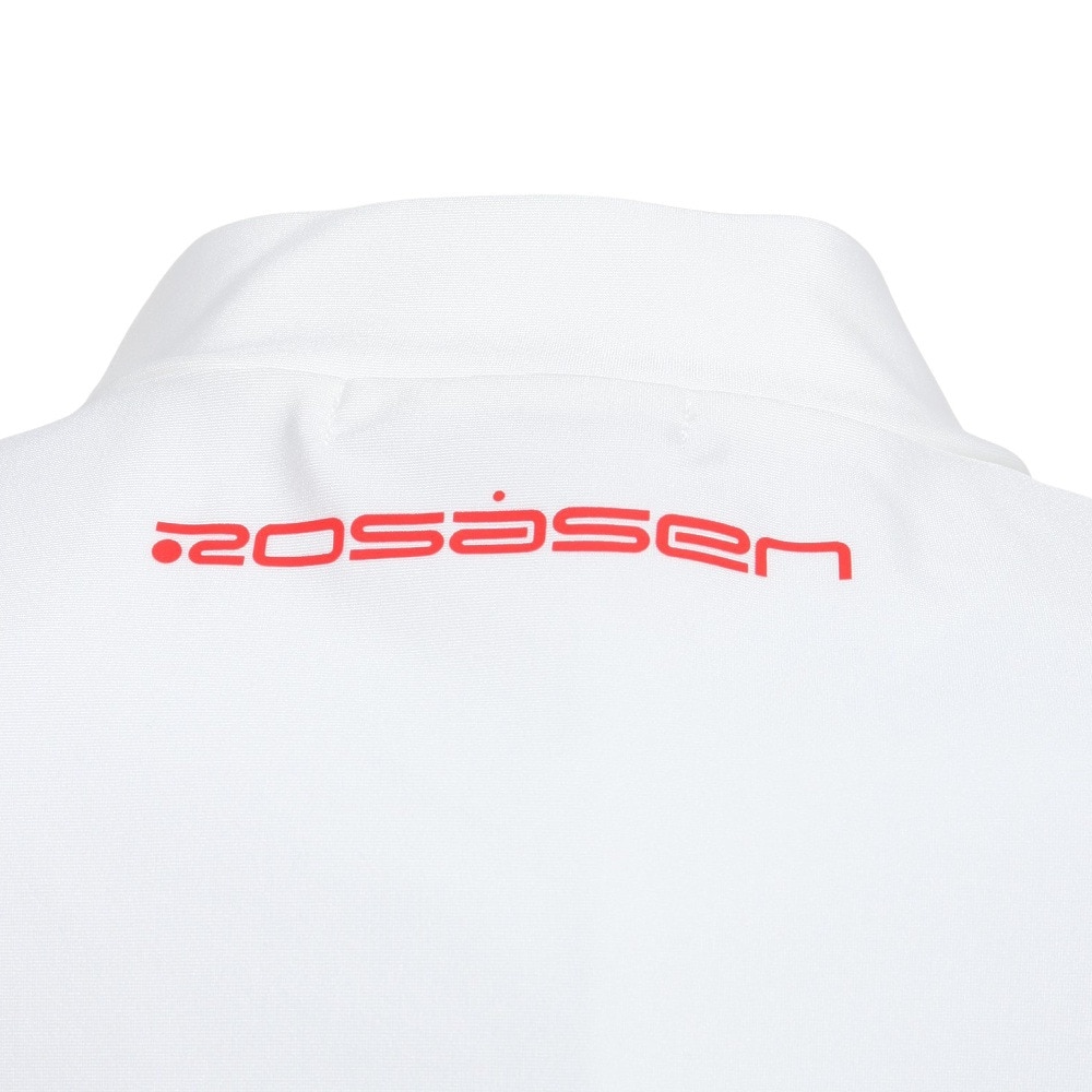 ROSASEN（レディース）ゴルフウェア 吸水速乾 サーフモック 半袖ロゴTシャツ 048-28443-004