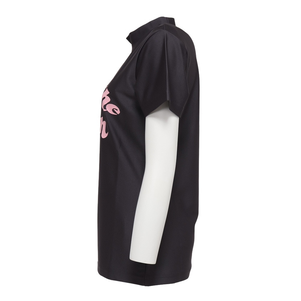 ROSASEN（レディース）ゴルフウェア 吸水速乾 サーフモック 半袖ロゴTシャツ 048-28443-018