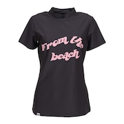 (レディース)ゴルフウェア 吸水速乾 サーフモック 半袖ロゴTシャツ 048-28443
