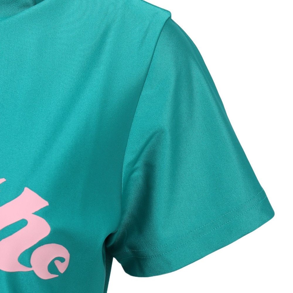 ROSASEN（レディース）ゴルフウェア 吸水速乾 サーフモック 半袖ロゴTシャツ 048-28443-023