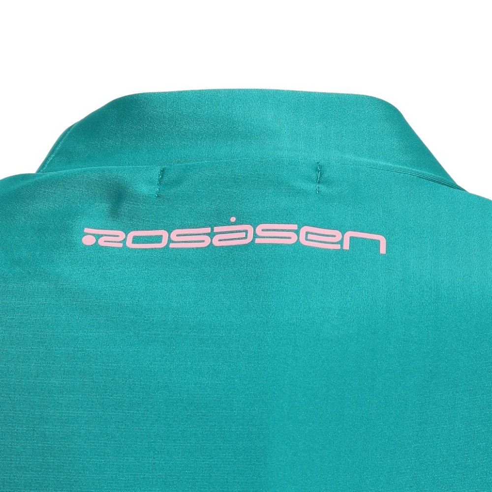ROSASEN（レディース）ゴルフウェア 吸水速乾 サーフモック 半袖ロゴTシャツ 048-28443-023