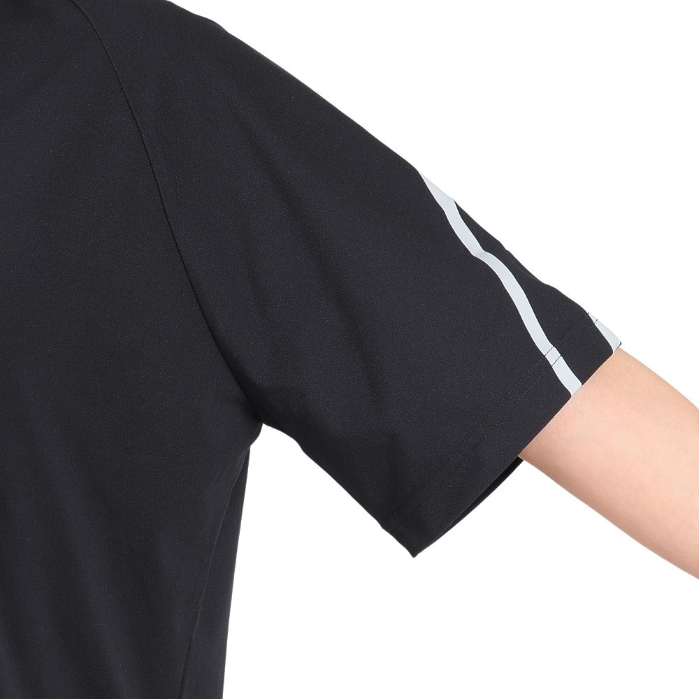 ROSASEN（レディース）ゴルフウェア 吸水 半袖 A-Line モックネックロゴTシャツ 048-28444-019