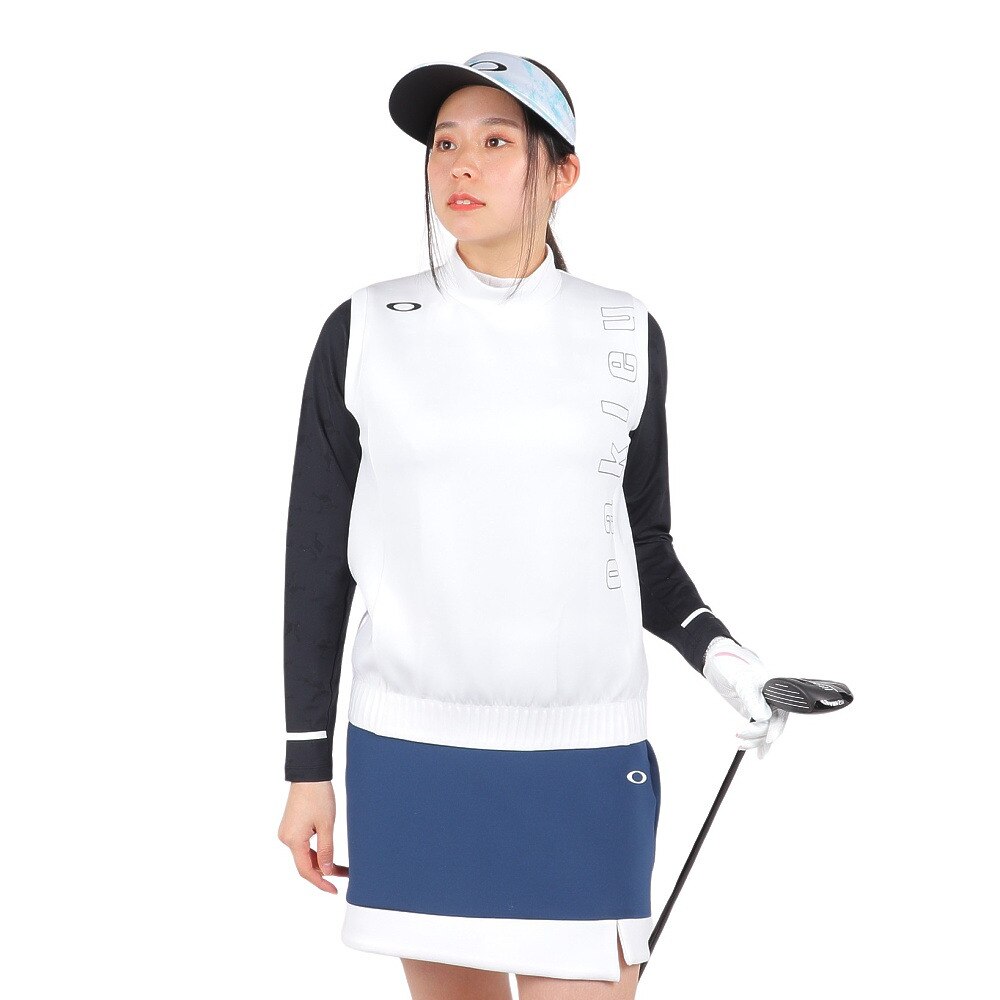 オークリー（OAKLEY）（レディース）ゴルフウェア ELEVATE BULGE MOCK ベスト FOA500731-100