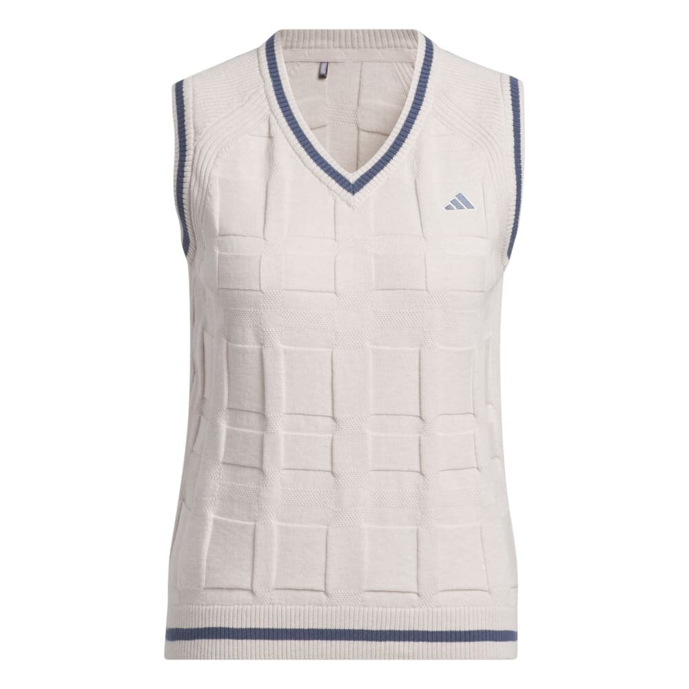 アディダス（adidas）（レディース）ゴルフウェア GO-TO ウィンドペン Vネックベスト IYW60-IP4194BEG