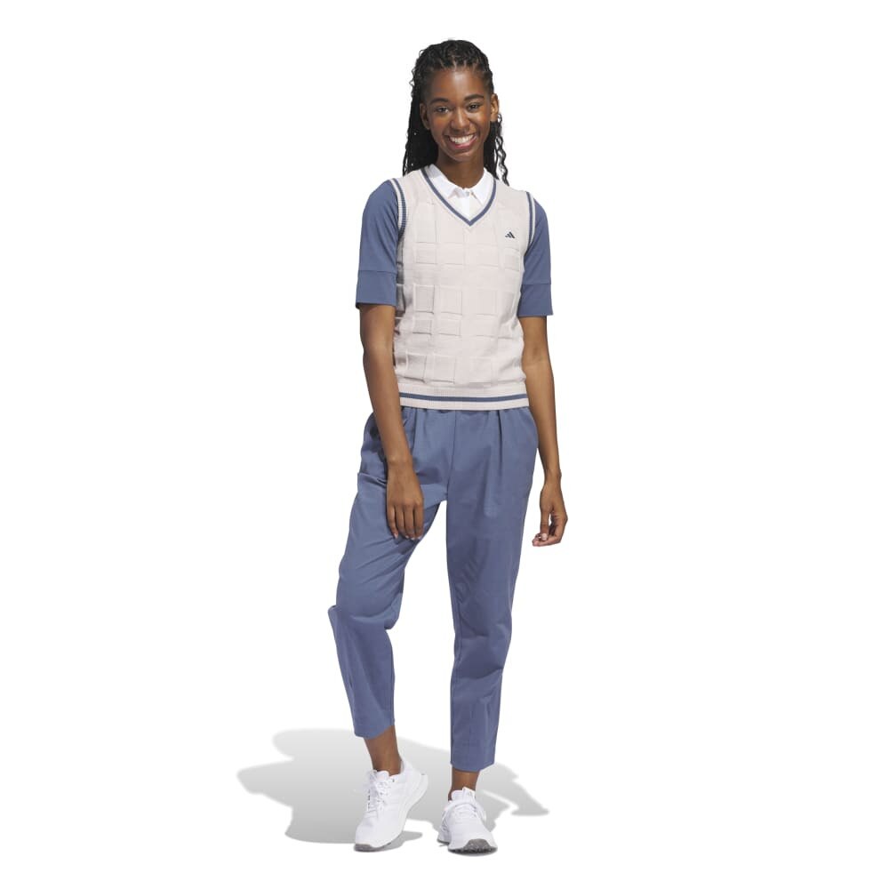 アディダス（adidas）（レディース）ゴルフウェア GO-TO ウィンドペン Vネックベスト IYW60-IP4194BEG