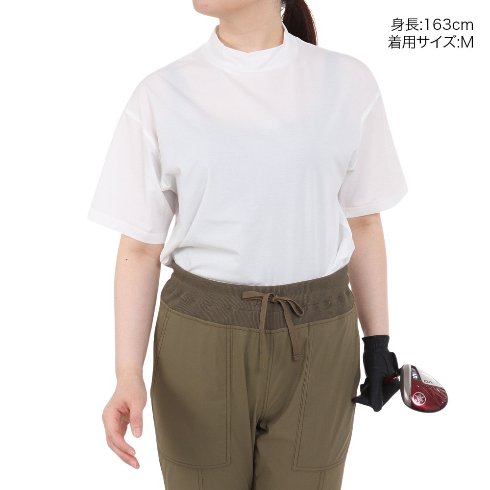 トラヴィスマシュー（Travis Mathew）（レディース）ゴルフウェア 半袖 ショートスリーブ Relax モックネックTシャツ 7AJ522-1WHT