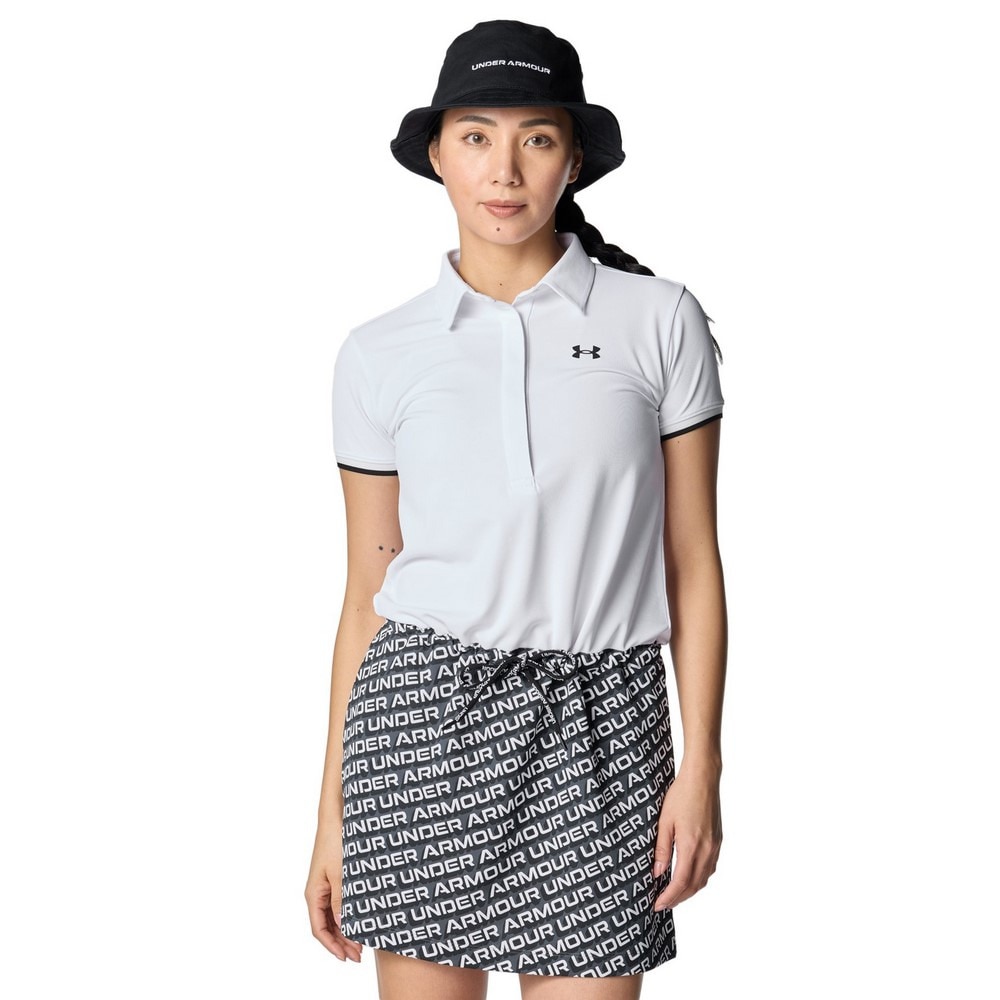 アンダーアーマー（UNDER ARMOUR）（レディース）ゴルフウェア 速乾 アーマードライ カラーブロック 半袖ワンピース 6001599 100